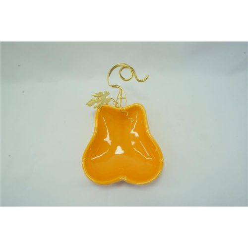 Calabaza naranja de porcelana