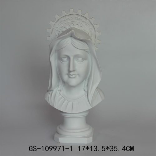 Rostro de Virgen blanca