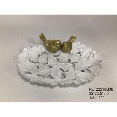 Nido de pájaros blanco