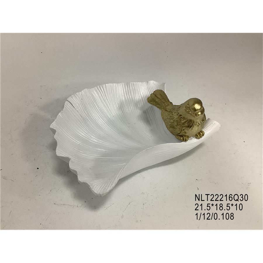 Hoja blanca con pájaro - Galerías el Triunfo - 044071821669