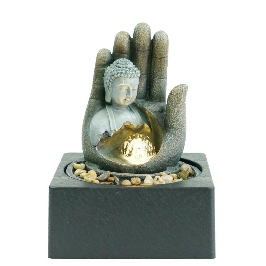 Fuente mano con buda - Galerías el Triunfo - 044071821719