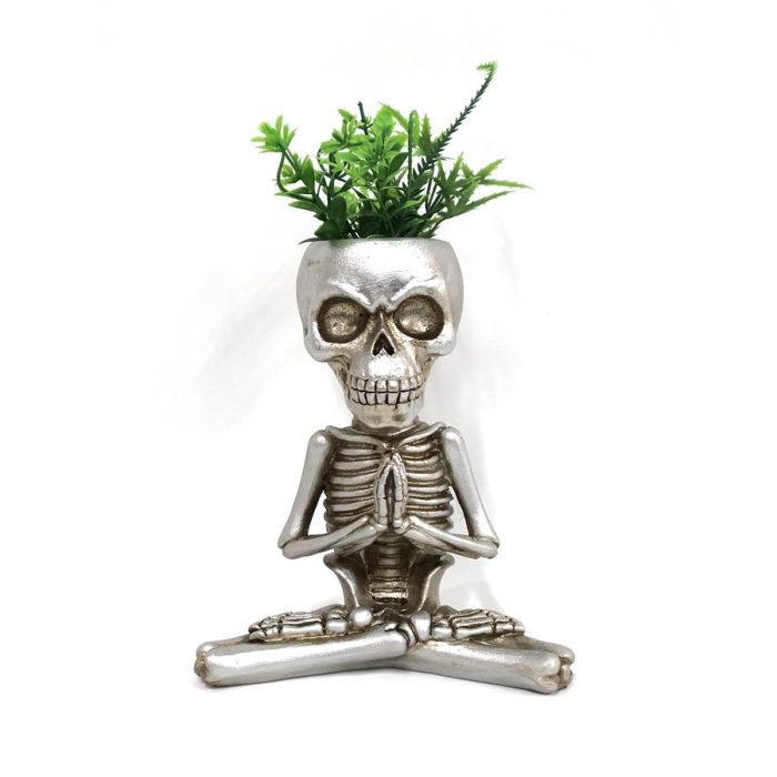 Maceta calavera rezando - Galerías el Triunfo - 044071821729