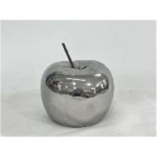 Manzana plateada de porcelana