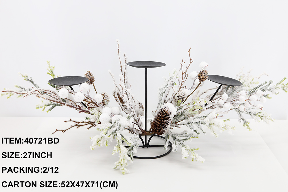 Candelabro para 3 velas - Galerías el Triunfo - 049072641206