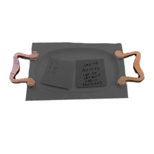Charola rectangular de porcelana - Galerías el Triunfo - 093072744147