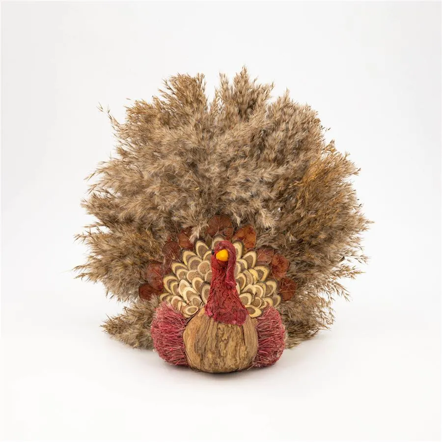 Pavo con follaje natural - Galerías el Triunfo - 100307378364