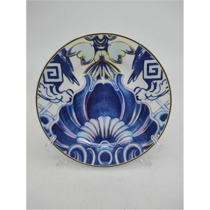 Plato de cerámica azul - Galerías el Triunfo - 156072791157