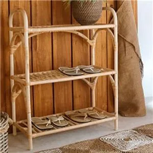 Estante de rattan natural