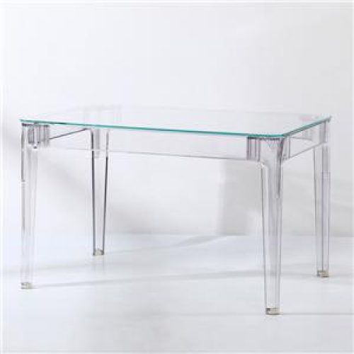 Mesa de acrilico transparente de 120x80x74.2cm