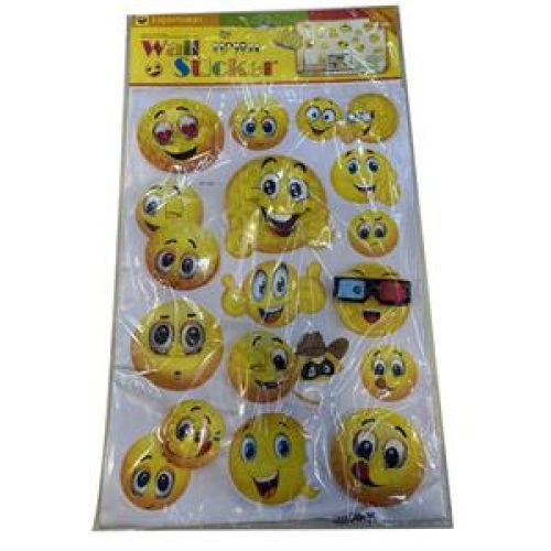 Adhesivo diseño emoji modelos mixtos de 35x52x1cm