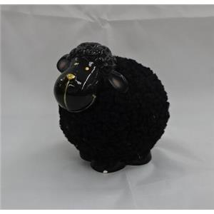 Oveja de ceramica negra de 12.6×8.8×12.5cm