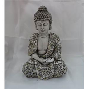Buda de cerámica sentado de 32x24x45cm
