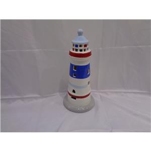 Faro marino de cerámica de 12.5×12.5x27cm