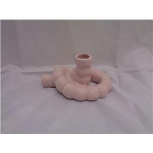 Candelabro de porcelana rosa diseño bolas de 16x10x8cm
