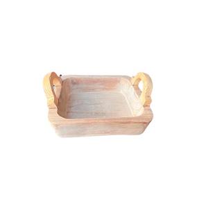 Maceta rectangular de madera con agarraderas (Prueba)