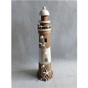Faro de luz de madera natural
