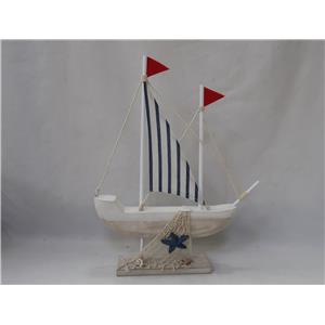 Barco de madera con red