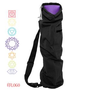 Morral negro con logo