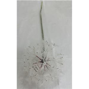 Flor artificial diente de león blanco de 21x90x1cm