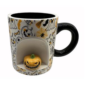 Taza de cerámica diseño calabaza