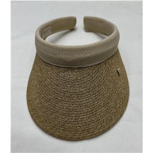 Visera de tela natural