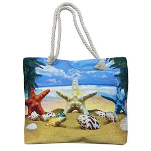 Bolsa de playa diseño estrellas de mar