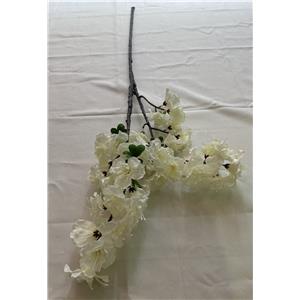 Vara con flores blancas de 31x103x0.1cm