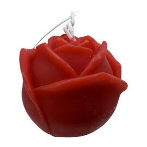 Vela decorativa diseño rosa roja de 6.7×6.7×5.5cm