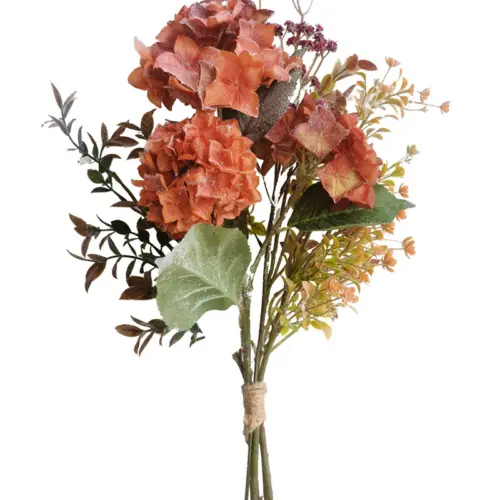 Ramo de flores artificial naranja de 54cm