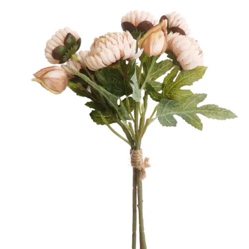Ramo de flor diente de leon artificial beige de 37cm
