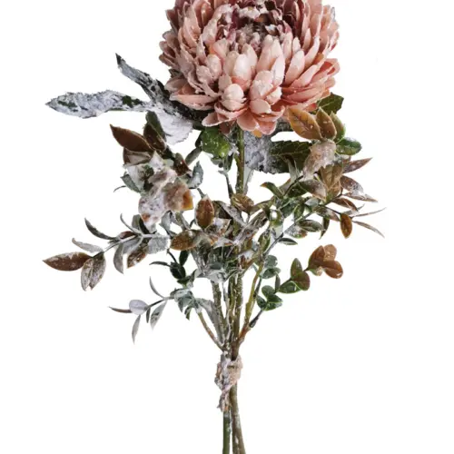 Ramo de flores artificial rosa de 50cm