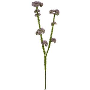 Vara de flor de arroz de plastico con ramas lilas de 57×16.5×6.4cm