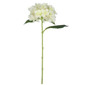 Vara de flor blanca de hortensia con pistilos de 54x24x20cm