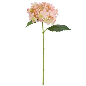 Vara de flor rosa de hortensia con pistilos de 54x24x20cm