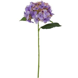 Vara de flor purpura de hortensia con pistilos de 54x24x20cm