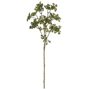 Vara de follaje de plastico alyssum verde con olivo de 61×17.8×7.6cm
