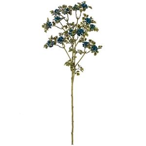 Vara de follaje de plastico alyssum azul de 61×17.8×7.6cm