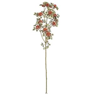 Vara de follaje de plastico alyssum naranja de 61×17.8×7.6cm