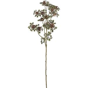 Vara de follaje de plastico alyssum café de 61×17.8×7.6cm