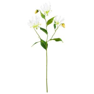 Vara de flor de tela  gloriosa naranja de 84x15x10cm