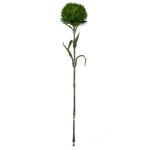 Vara de flor de clavel de plastico verde de 53x9x9cm
