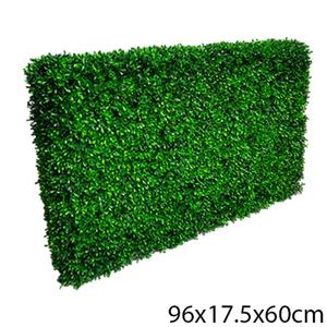 Pared de follaje verde de 96×17.5x60cm