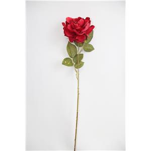 Flor con rosa roja