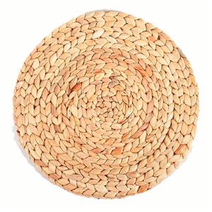 Bajo plato tejido color natural de 35cm