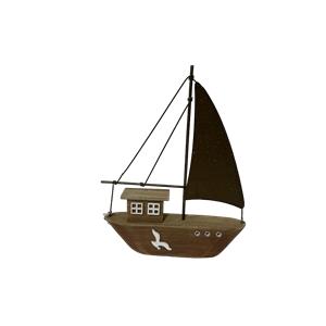 Barco café de madera de 19×3.5x24cm