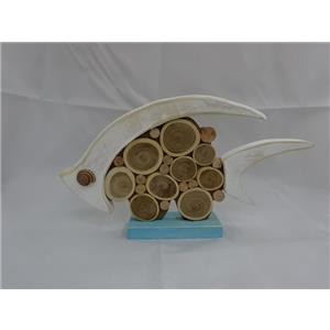 Pez de madera diseño troncos de 30×4.5x17cm