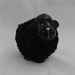 Oveja de ceramica negra de 8.3×6.2×9.5cm