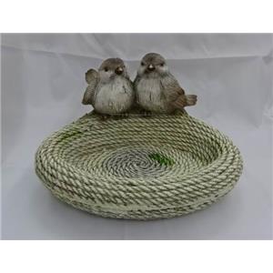 Bebedero de cerámica con pajaros de 32.5×27.5×20.5cm