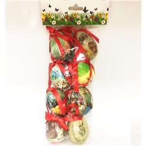 Bolsa con 8 huevos de pascua de 4.5×4.5x7cm