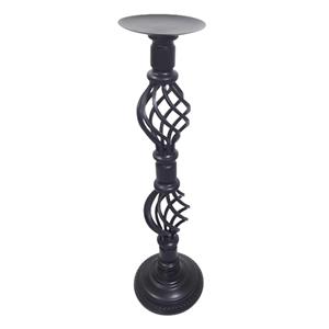 Candelabro de metal negro